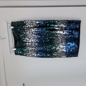Express Sequin Midi Skirt S